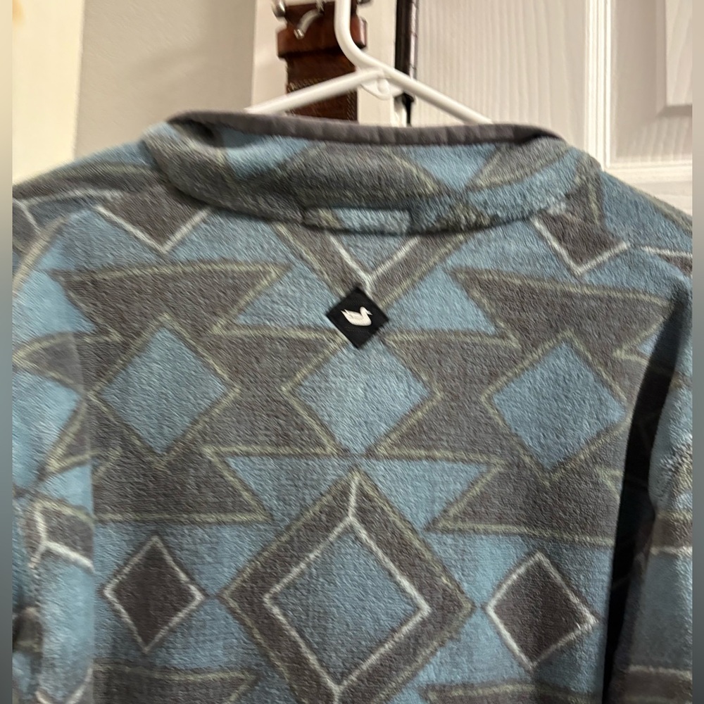 Southern Marsh Patterned Quarter-Zip Pullover - image 4